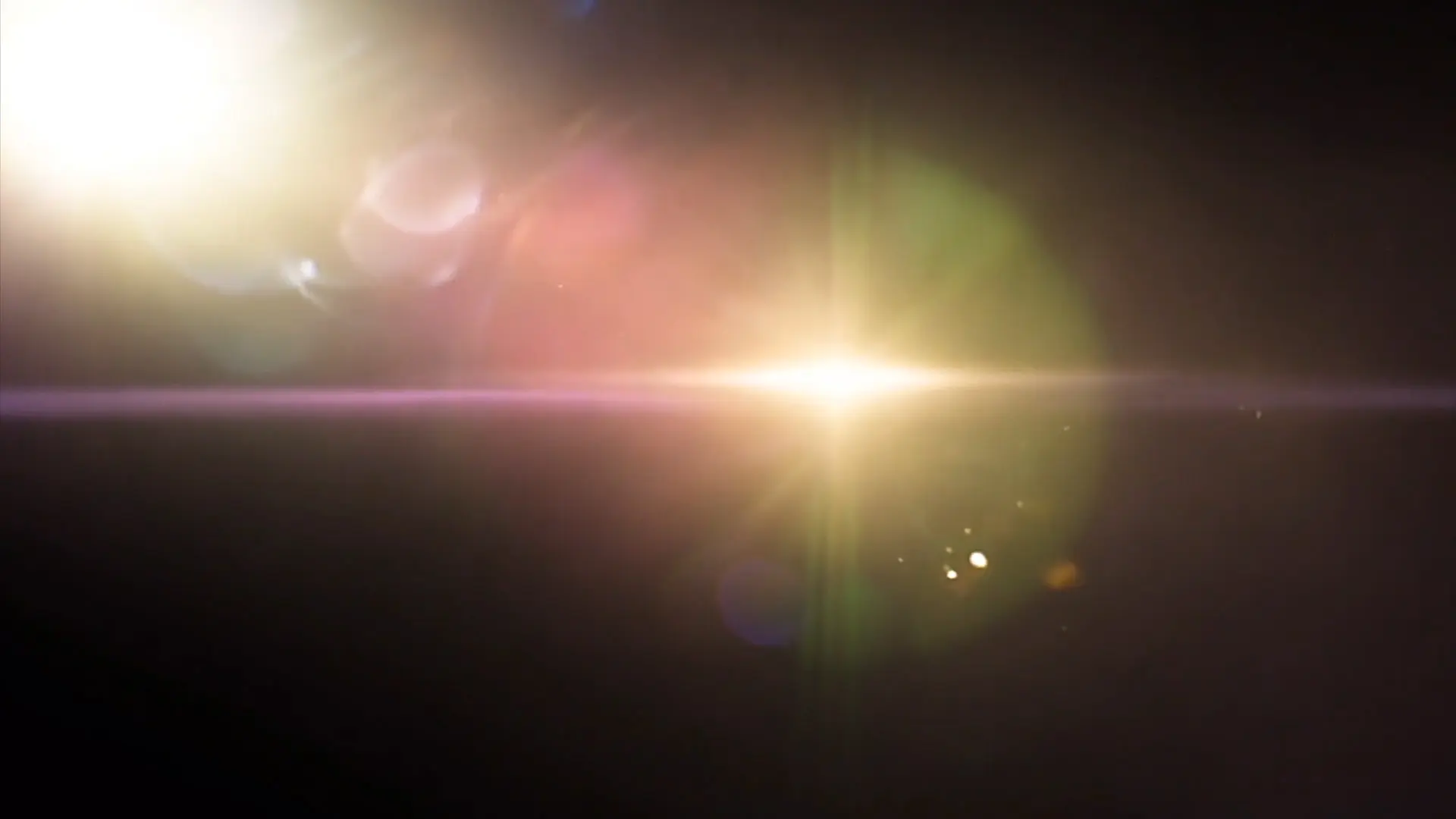 Cosmic Beam Interstellar Glow Overlay for Video Intros